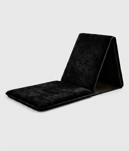Tapis de prière  avec dossier pliable - Noir Le Coin des Lumières