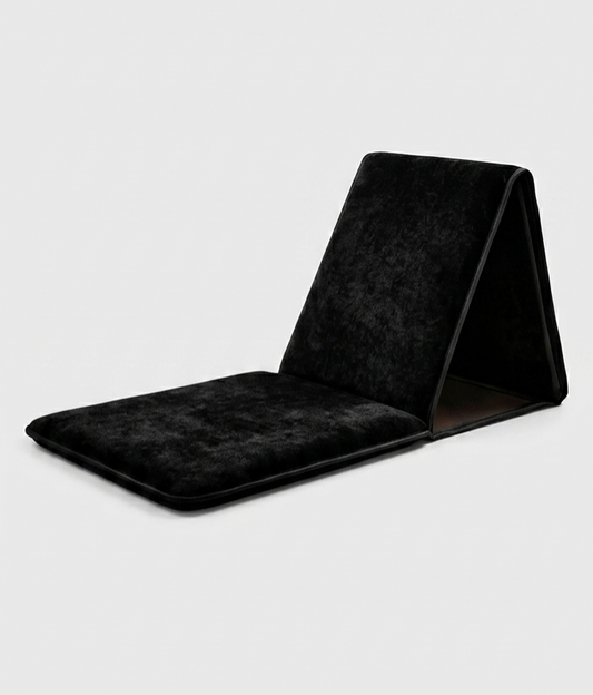Tapis de prière  avec dossier pliable - Noir Le Coin des Lumières