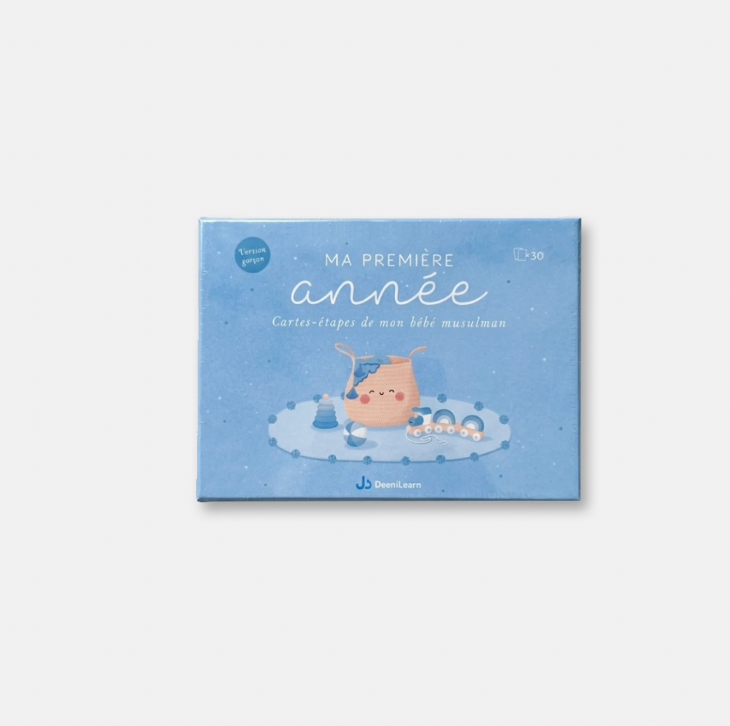 Ma première année - Cartes-étapes de mon bébé musulman (version garçon) DEENILEARN