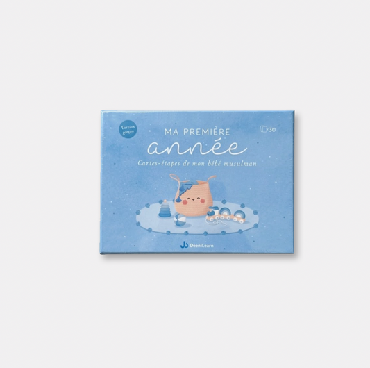 Ma première année - Cartes-étapes de mon bébé musulman (version garçon) DEENILEARN