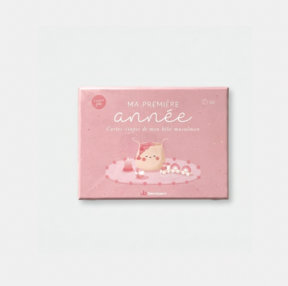 Ma première année - Cartes-étapes de mon bébé musulman (version fille) DEENILEARN