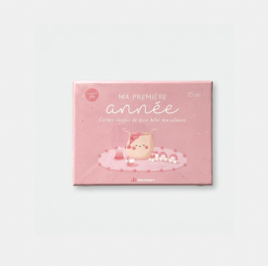 Ma première année - Cartes-étapes de mon bébé musulman (version fille) DEENILEARN