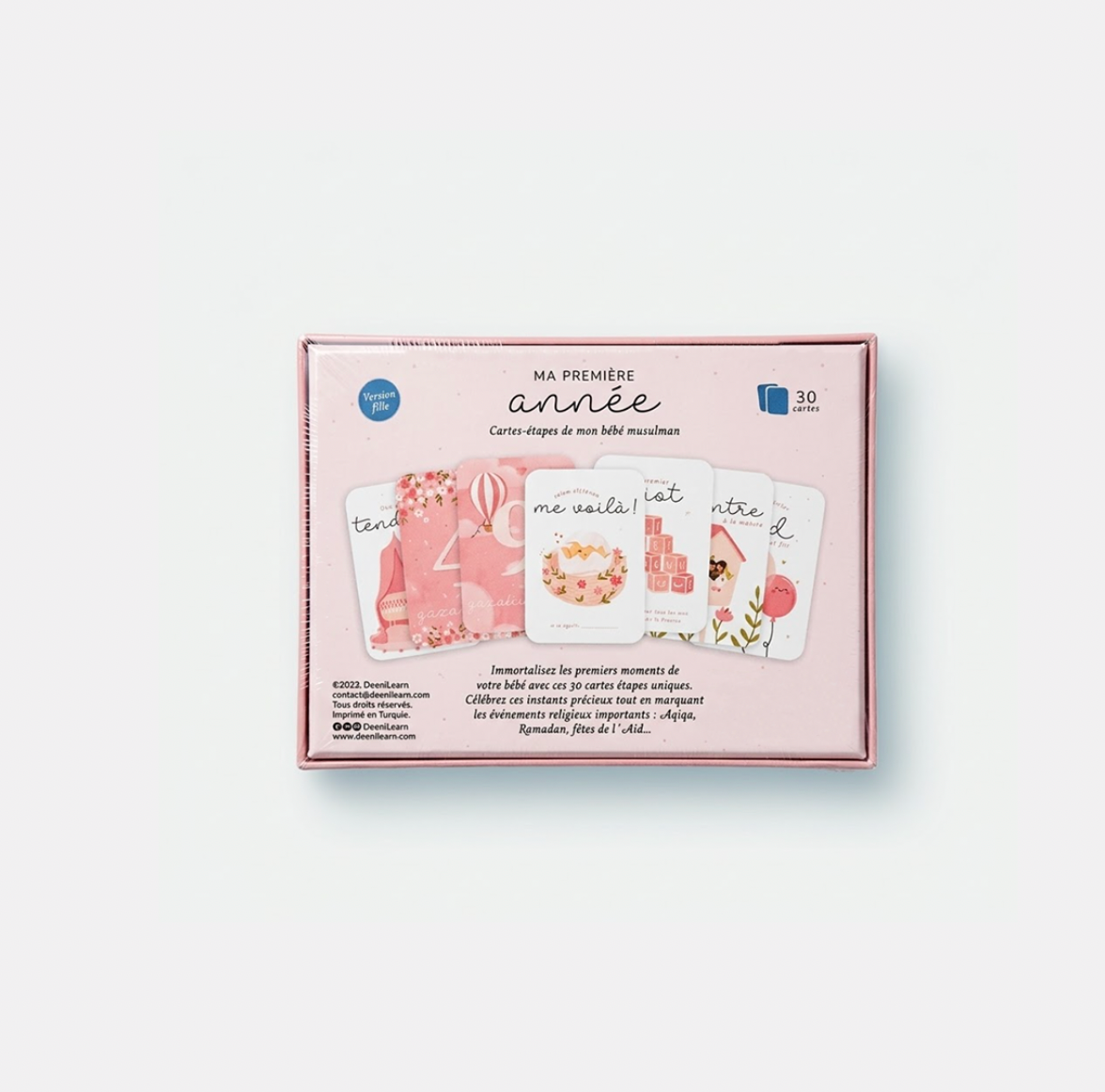 Ma première année - Cartes-étapes de mon bébé musulman (version fille) DEENILEARN
